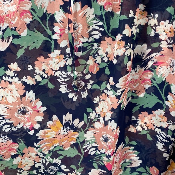 Zac & Rachel Floral Lace Boho Top size 2X - Picture 6 of 12